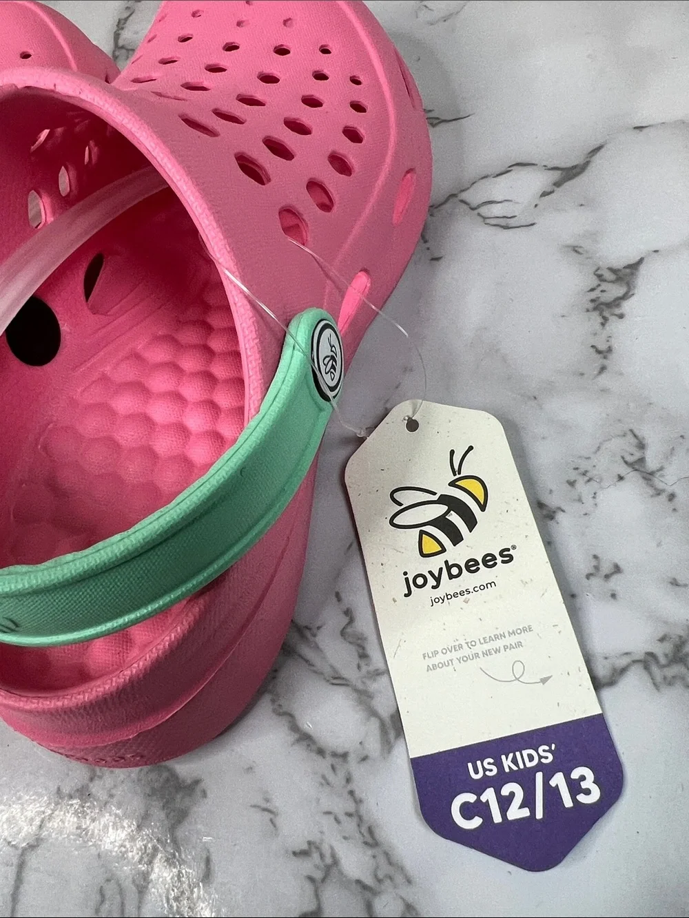 Joybees Toddler Harper Sandals - Pink/Mint Green Size C12/13